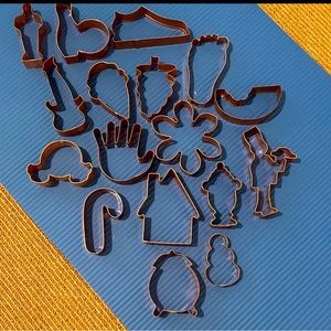 Copper cookie cutters - large